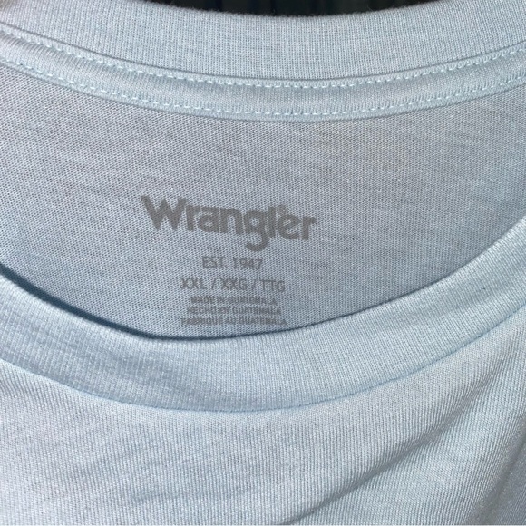 Wrangler Long Live Cowgirls Baby Blue Tee - Picture 3 of 3